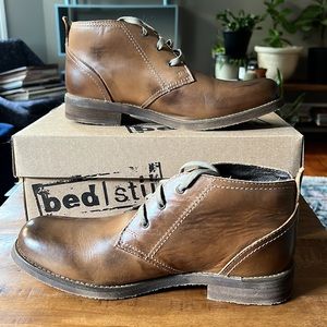 Brand new, never worn Bed Stu Draco brown leather boots